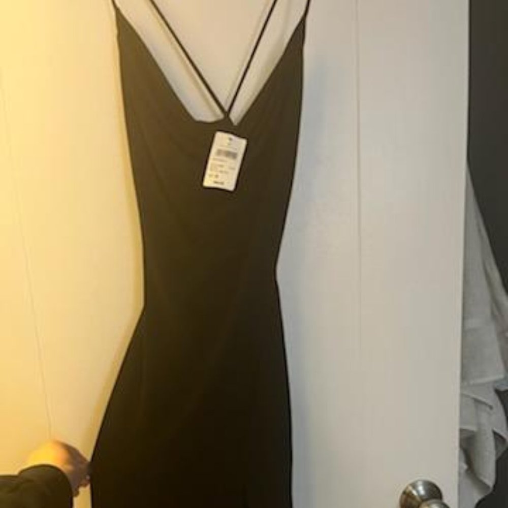 Black Cocktail dress with slit